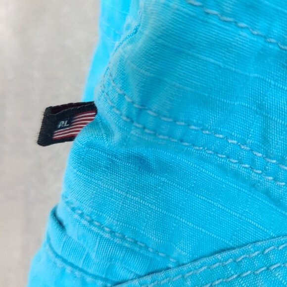 Vintage Ralph Lauren Polo Jean Co. Shorts RL 67 Blue Cyan Sz 10 Pockets - Picture 6 of 13